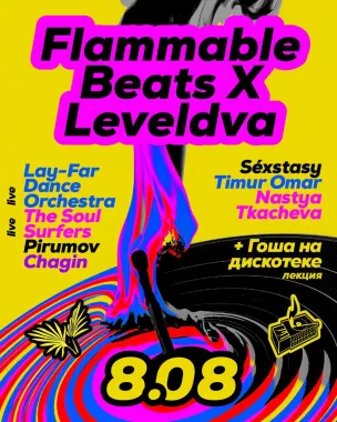 Flammable Beats x Leveldva poster