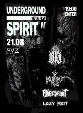 UNDERGROUND SPIRIT poster