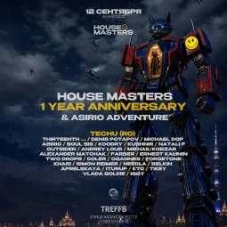 12.09 HOUSE MASTERS 1 YEAR ANNIVERSARY & ASIRIO ADVENTURE @ TREFF8 CLUB