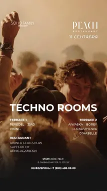 Techno Rooms x Peach poster