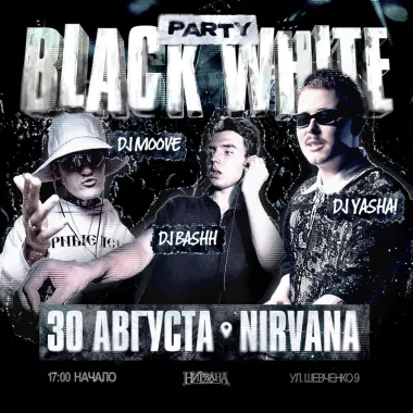 BLACK WHITE PARTY poster