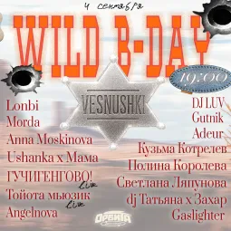 ⭐️ VESNUSHKI ⭐️ WILD B-DAY ⭐️ poster