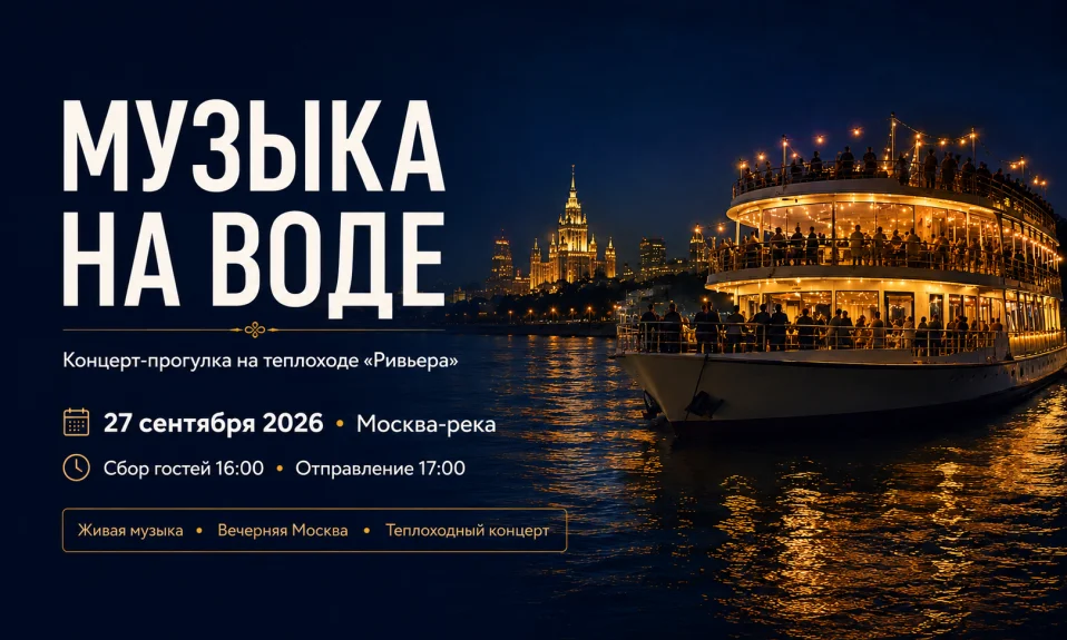 Концерт с прогулкой на теплоходе по Москва-реке