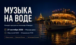 Концерт с прогулкой на теплоходе по Москва-реке