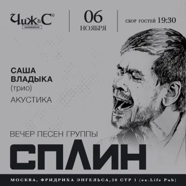 Вечер песен группы "Сплин" poster