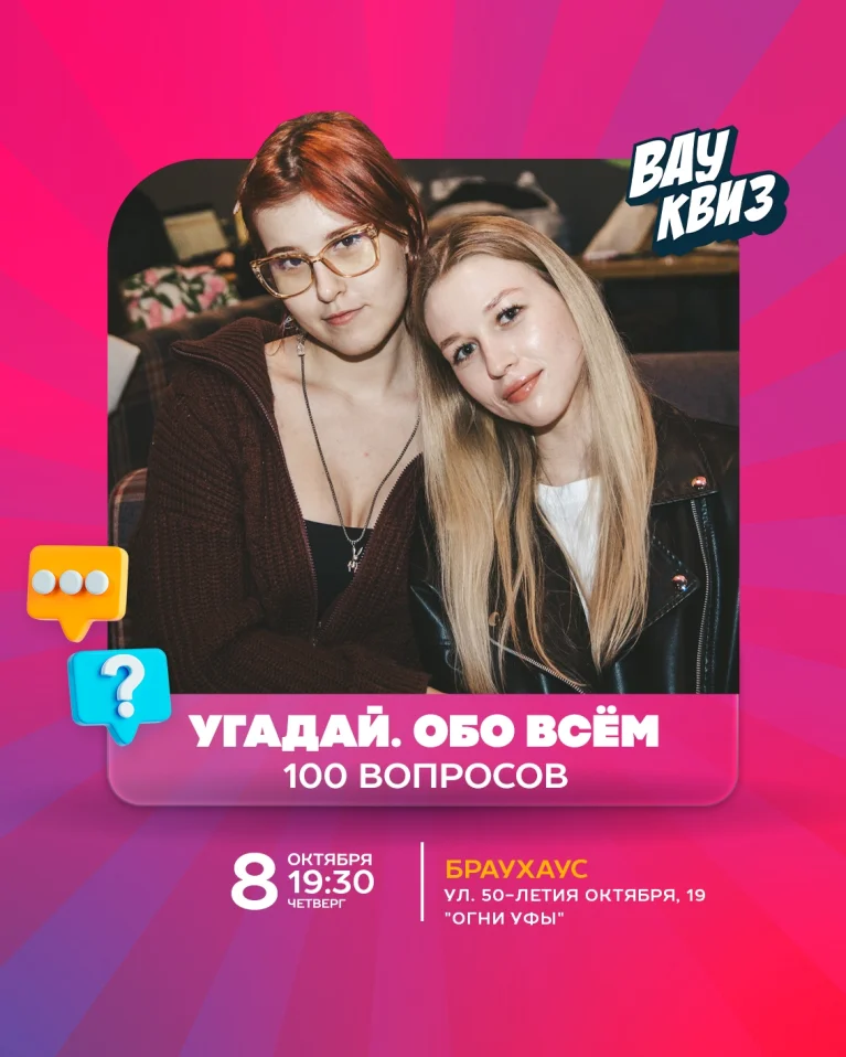 Вау квиз. Угадай. Обо всем. 100 вопросов