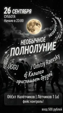 НЕОБЫЧНОЕ ПОЛНОЛУНИЕ poster