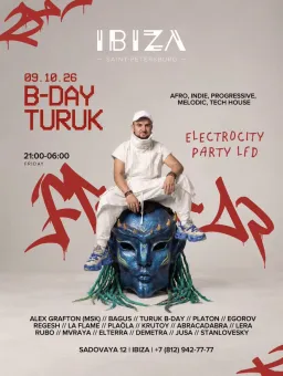 B-day Turuk IBIZA poster