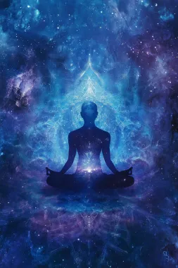 Space yoga poster