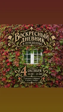 ВОСКРЕСНЫЙ ДНЕВНИК 