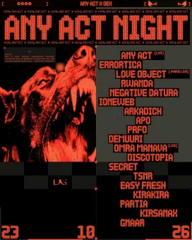 ANY ACT  poster