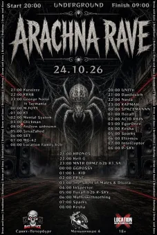 ARACHNA RAVE poster