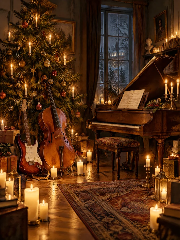 Rock Christmas — Metallica и Scorpions при свечах (акустика )