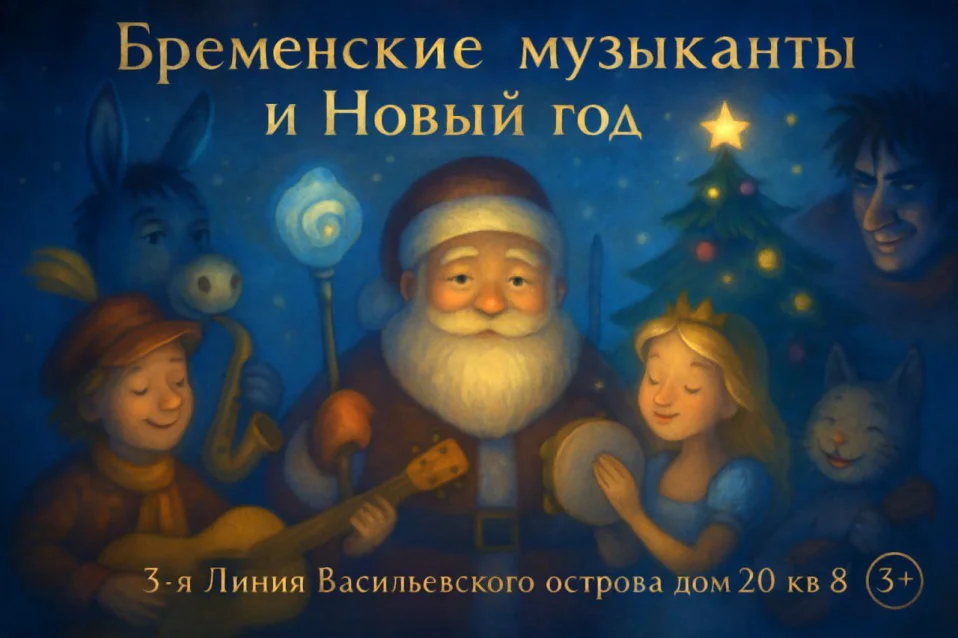 «Бременские музыканты и Новый год». Новогодний музыкальный спектакль для детей