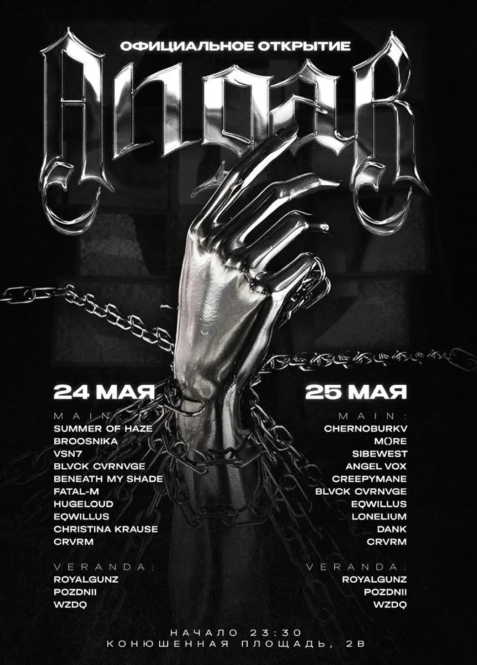 Официальное открытие клуба Angar