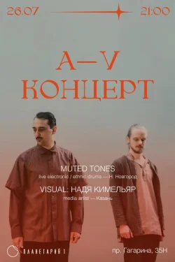 A—V концерт: Muted Tones х visual: Надя Кимельяр