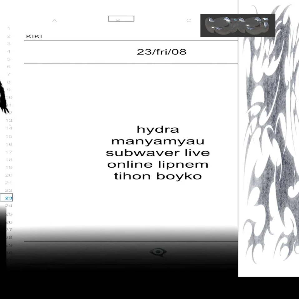 Hydra/Manyamyau/Subwaver live/