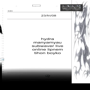 Hydra/Manyamyau/Subwaver live/